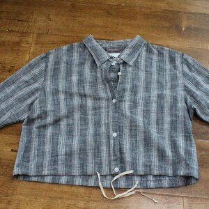 Ivy Miller Crop Button Down